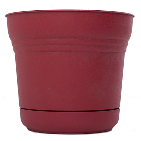 Bbq Innovations 6.5 x 7 in. Plastic Saturn Planter, Burnt Red BB1492048